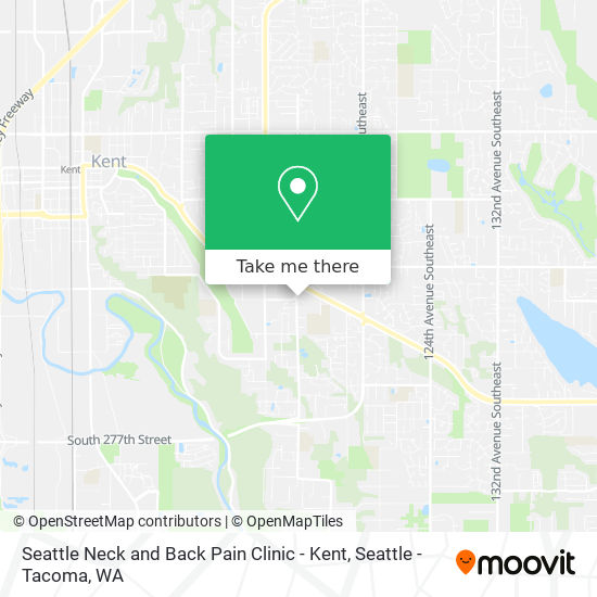 Mapa de Seattle Neck and Back Pain Clinic - Kent