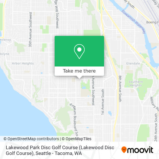 Mapa de Lakewood Park Disc Golf Course