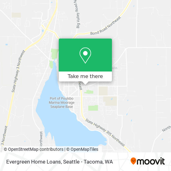 Evergreen Home Loans map