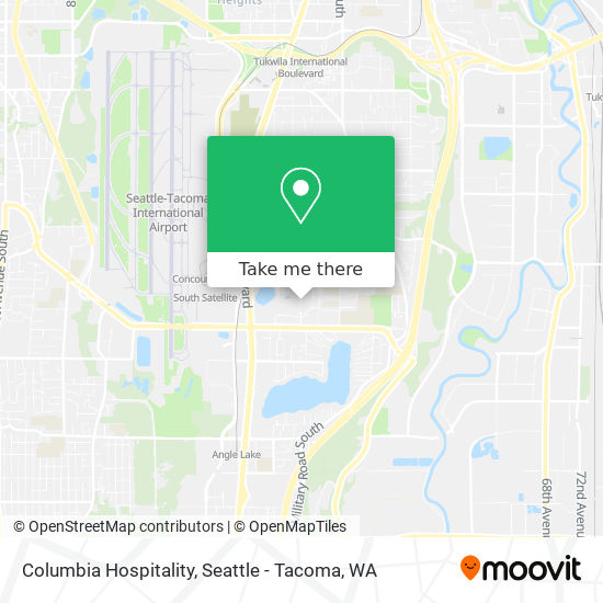 Columbia Hospitality map