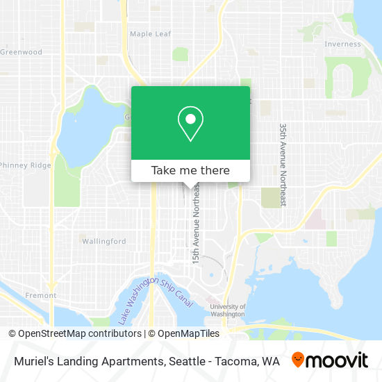 Muriel's Landing Apartments map