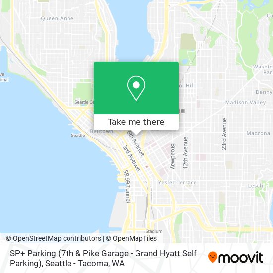 SP+ Parking (7th & Pike Garage - Grand Hyatt Self Parking) map