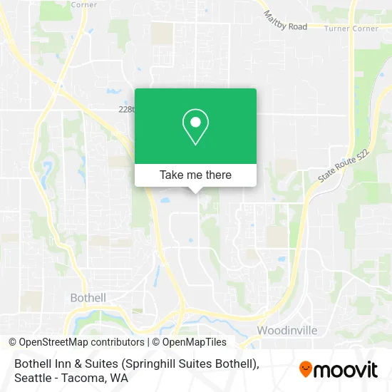 Mapa de Bothell Inn & Suites (Springhill Suites Bothell)