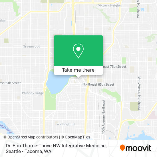 Mapa de Dr. Erin Thorne-Thrive NW Integrative Medicine