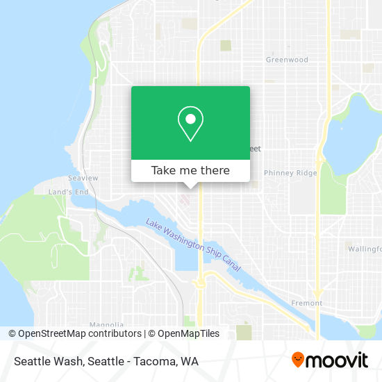 Mapa de Seattle Wash
