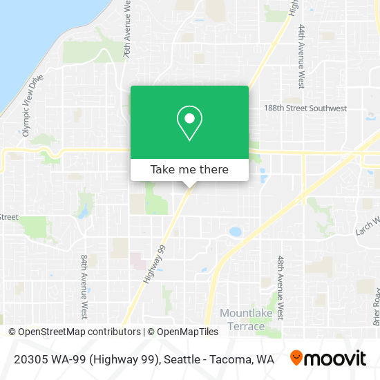 Mapa de 20305 WA-99 (Highway 99)