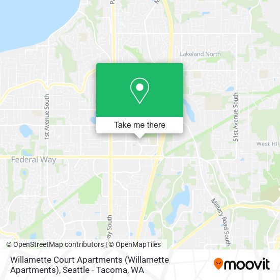 Mapa de Willamette Court Apartments (Willamette Apartments)