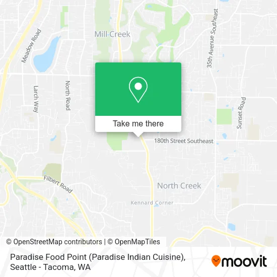 Mapa de Paradise Food Point (Paradise Indian Cuisine)