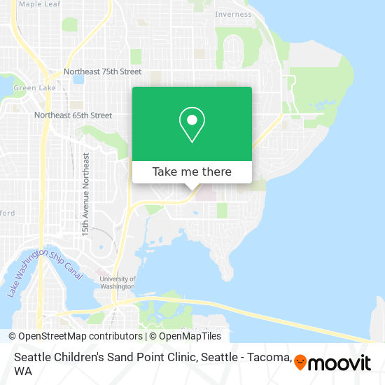 Mapa de Seattle Children's Sand Point Clinic