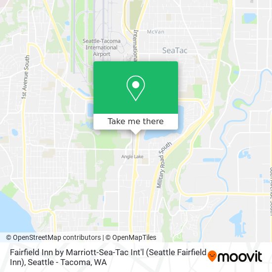 Mapa de Fairfield Inn by Marriott-Sea-Tac Int'l (Seattle Fairfield Inn)