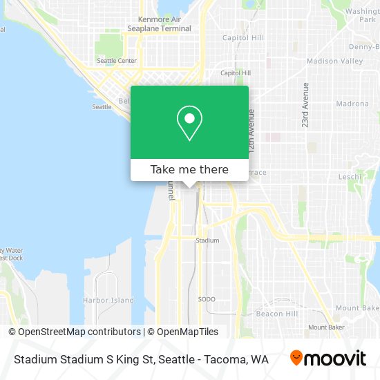 Stadium Stadium S King St map