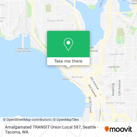 Mapa de Amalgamated TRANSIT Union Local 587