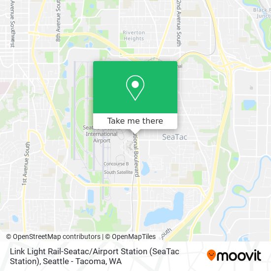 Link Light Rail-Seatac / Airport Station (SeaTac Station) map