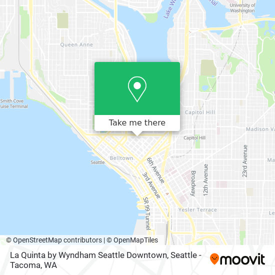 Mapa de La Quinta by Wyndham Seattle Downtown