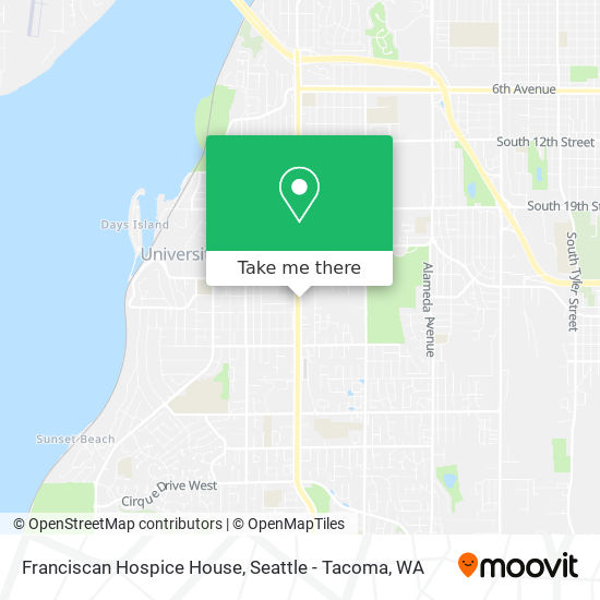 Franciscan Hospice House map