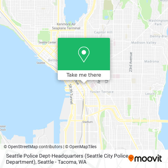 Seattle Police Dept-Headquarters (Seattle City Police Department) map