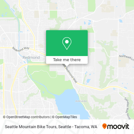 Seattle Mountain Bike Tours map