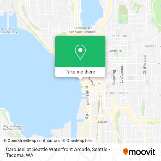 Carousel at Seattle Waterfront Arcade map