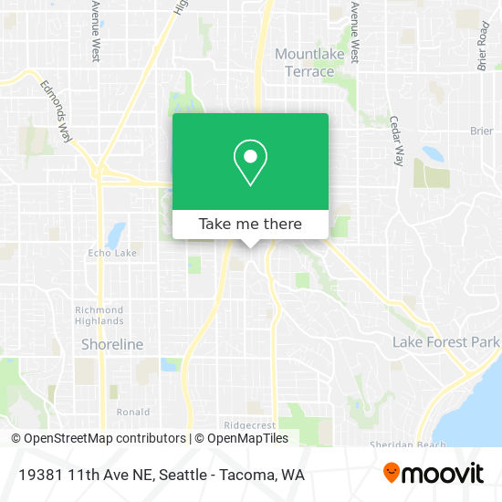 Mapa de 19381 11th Ave NE