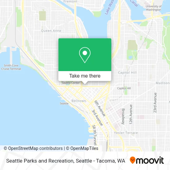Seattle Parks and Recreation map