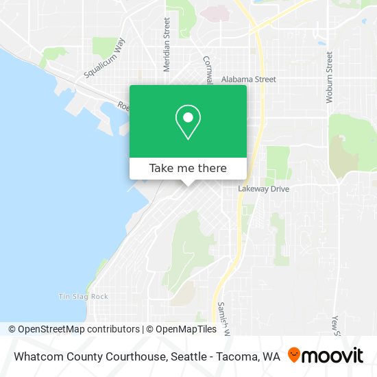 Whatcom County Courthouse map