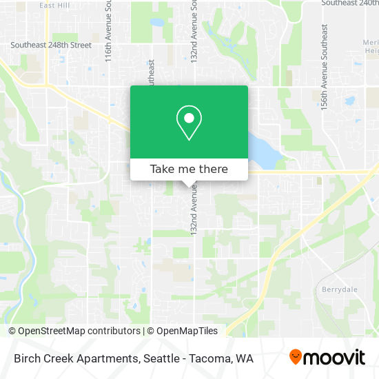 Birch Creek Apartments map