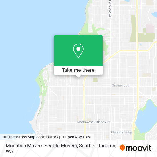 Mountain Movers Seattle Movers map