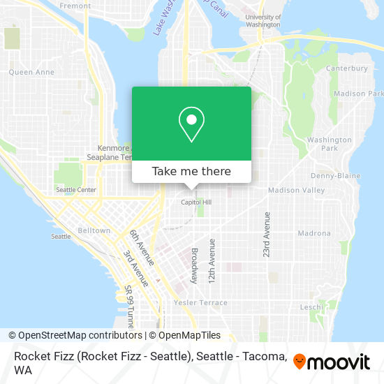 Mapa de Rocket Fizz (Rocket Fizz - Seattle)