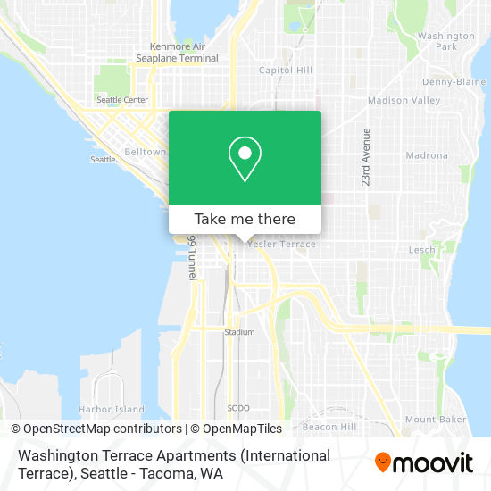 Mapa de Washington Terrace Apartments (International Terrace)