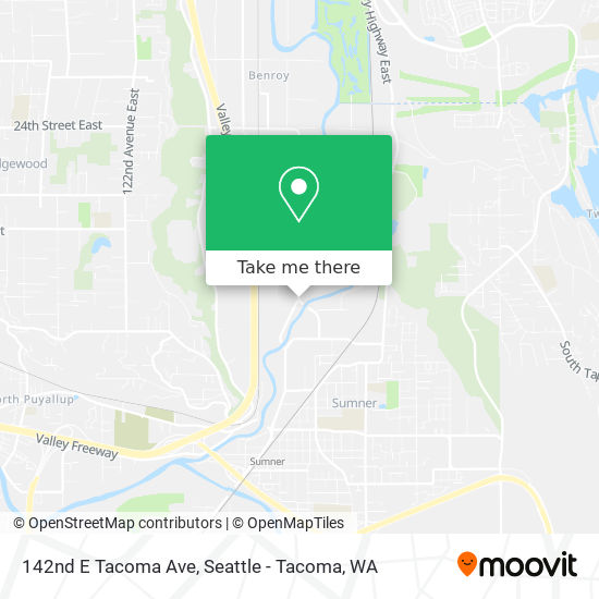 Mapa de 142nd E Tacoma Ave