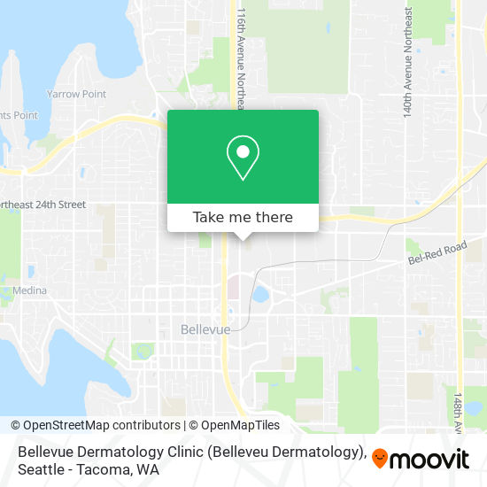 Bellevue Dermatology Clinic (Belleveu Dermatology) map