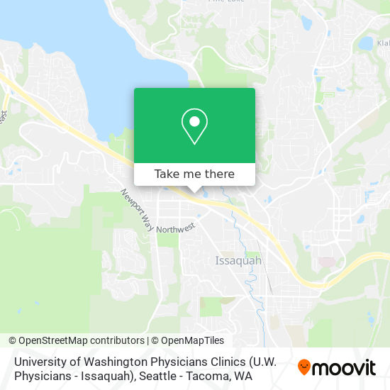 Mapa de University of Washington Physicians Clinics (U.W. Physicians - Issaquah)