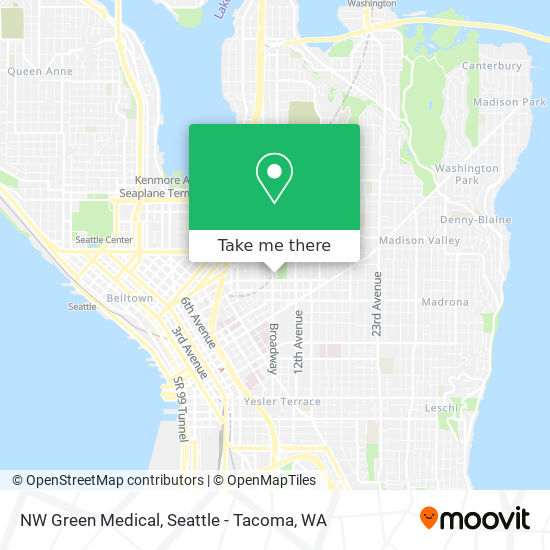 NW Green Medical map