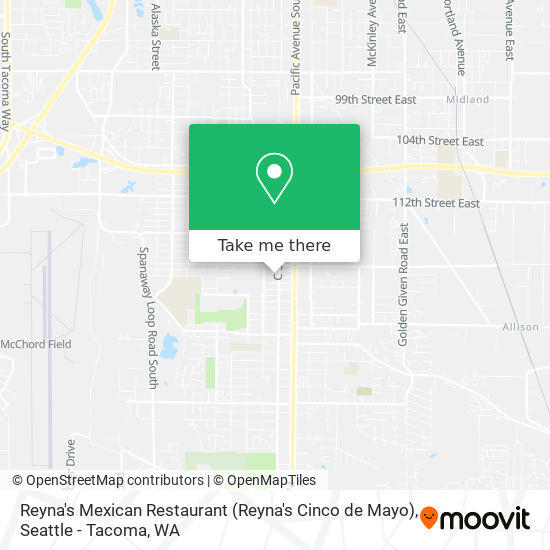 Mapa de Reyna's Mexican Restaurant (Reyna's Cinco de Mayo)