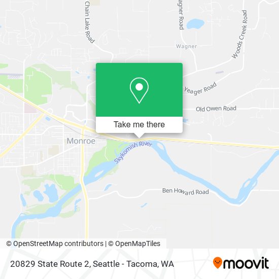 Mapa de 20829 State Route 2