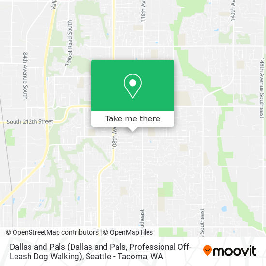 Mapa de Dallas and Pals (Dallas and Pals, Professional Off-Leash Dog Walking)