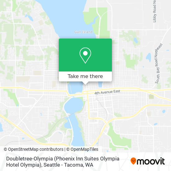 Mapa de Doubletree-Olympia (Phoenix Inn Suites Olympia Hotel Olympia)