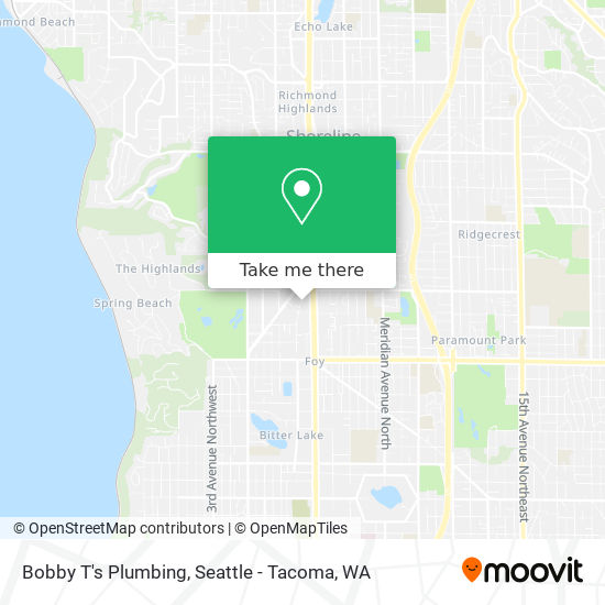 Mapa de Bobby T's Plumbing