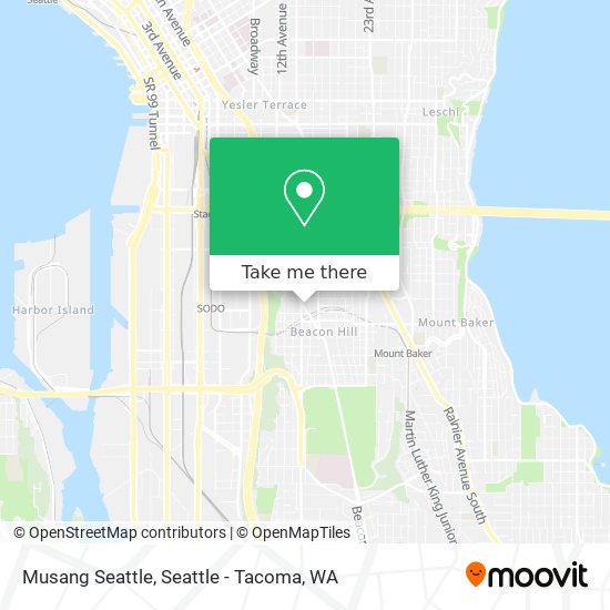 Musang Seattle map