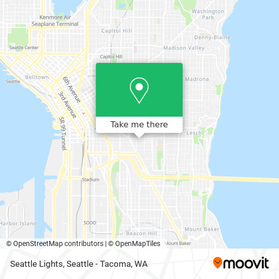 Mapa de Seattle Lights