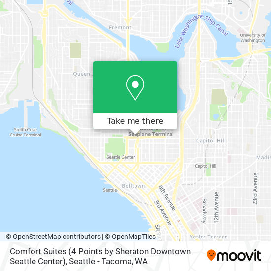 Comfort Suites (4 Points by Sheraton Downtown Seattle Center) map