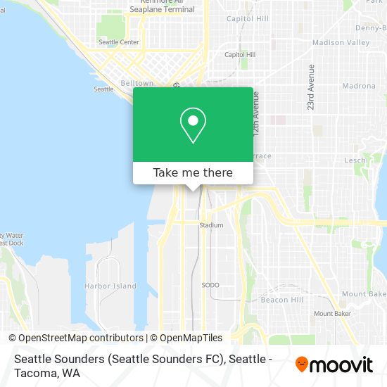 Mapa de Seattle Sounders (Seattle Sounders FC)