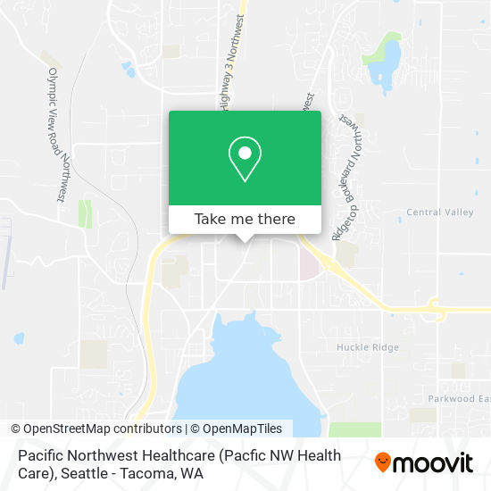 Pacific Northwest Healthcare (Pacfic NW Health Care) map