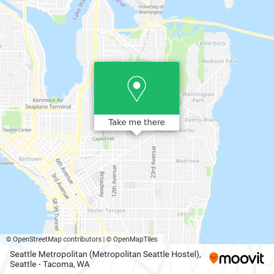 Seattle Metropolitan (Metropolitan Seattle Hostel) map