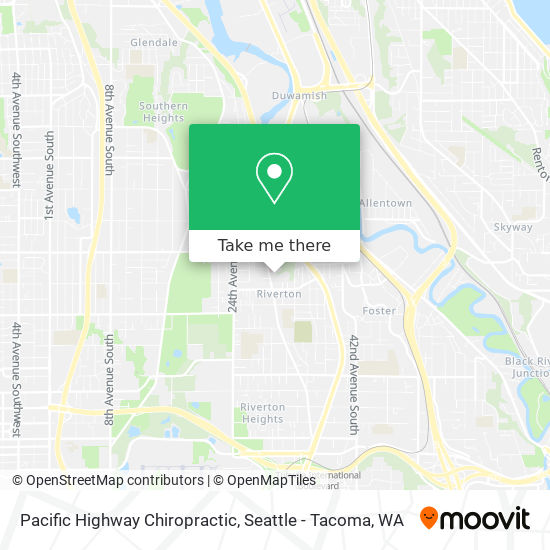 Pacific Highway Chiropractic map