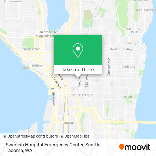 Mapa de Swedish Hospital Emergency Center