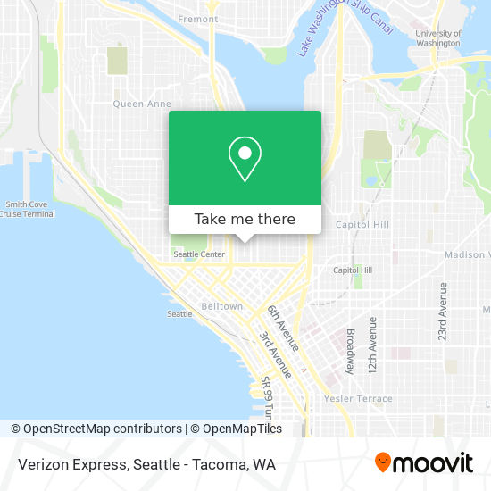 Verizon Express map