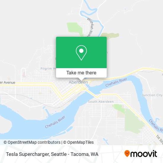 Tesla Supercharger map