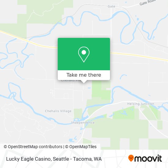 How to get to Lucky Eagle Casino in Seattle - Tacoma, WA by Bus or Train?