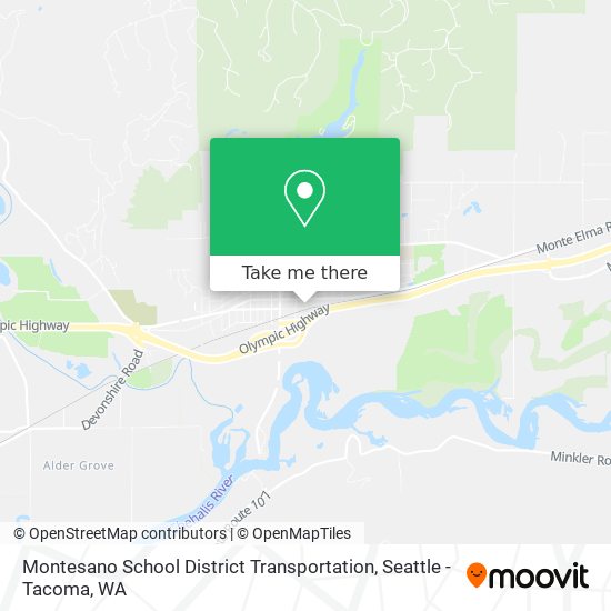 Montesano School District Transportation map